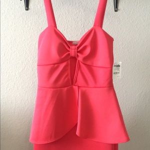 Pink mini dress tank